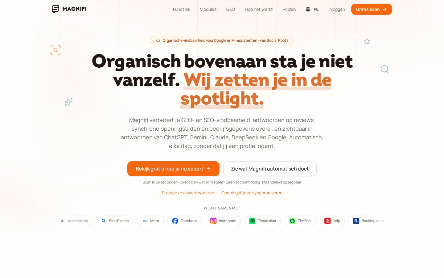 Magnifi interface