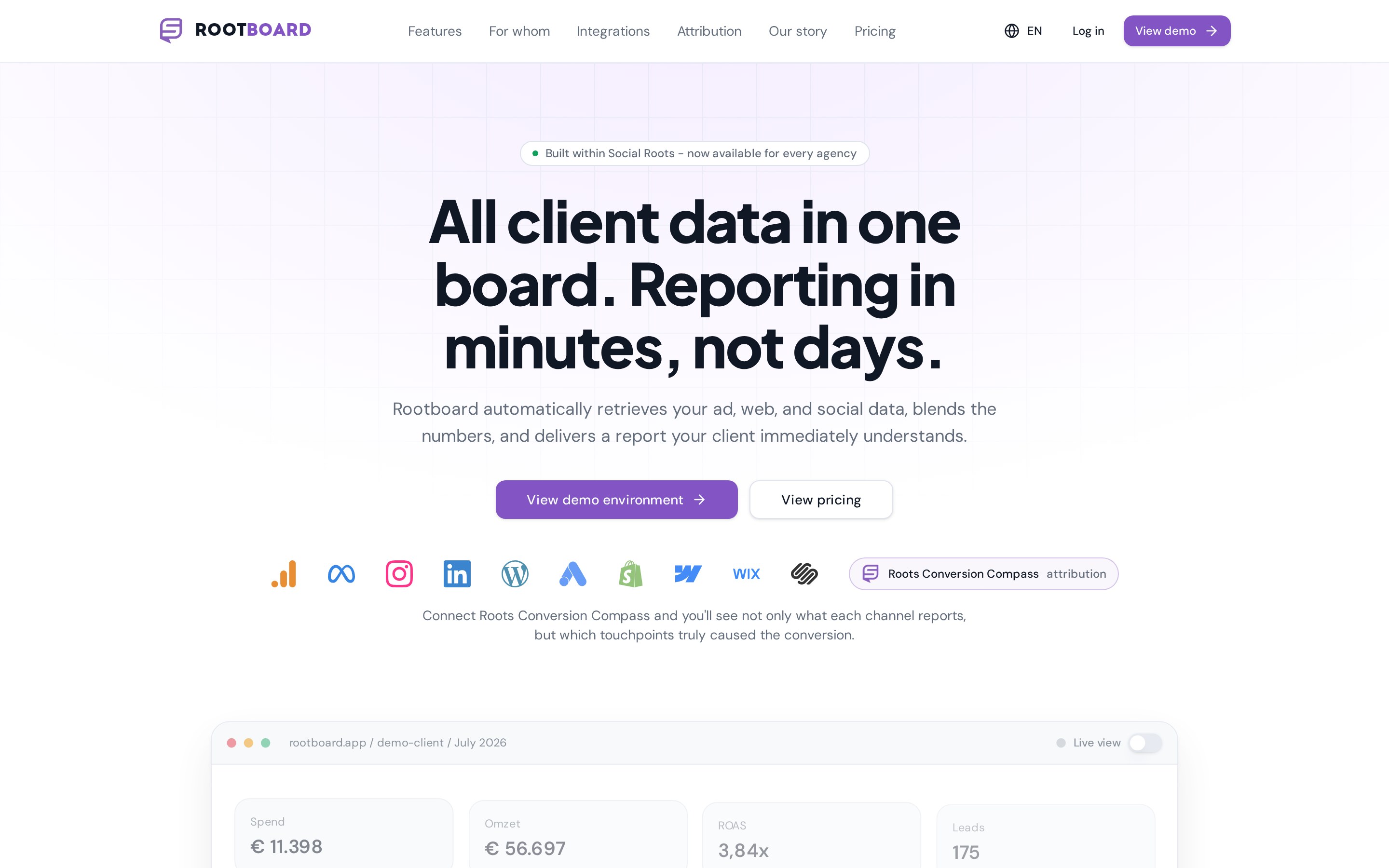 Rootboard interface